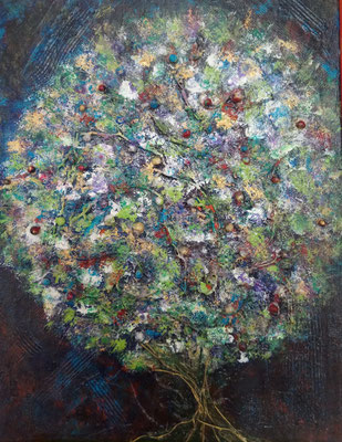 Gracias a la vida, Mixed Media on canvas, mk 18