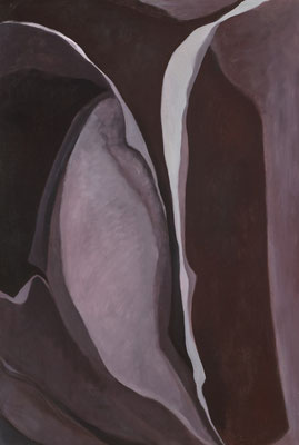 ©Wendy Van Haerlem, Precarious Balance, 1981, oil on canvas, 36 x 24 inches / 91 x 61 cm.