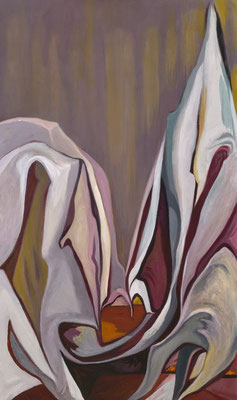 ©Wendy Van Haerlem, Multiple Realities, 2015, oil on canvas, 30 x 18 inches / 76 x 46 cm.