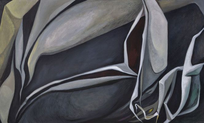 ©Wendy Van Haerlem, Birth of Saturn, 2015, oil on canvas, 24 x 40 inches / 61 x 102 cm.