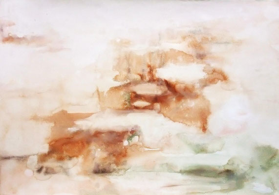 "Recollection2"  2011 Watercolor  gouache on paper 54,5×78,8cm
