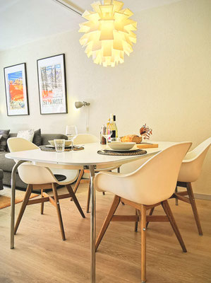 Essbereich in der Ferienwohnung St. Moritz Piz San Gian 14
