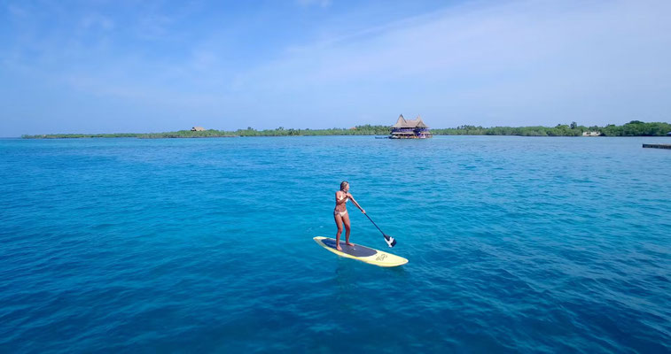 Unterwegs mit dem Paddleboard