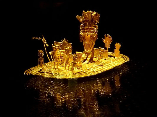 Das Muisca Floß, Sinnbild der Legende von El Dorado 