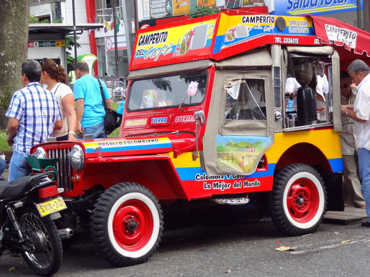 Kaffee- Jeep in Pereira