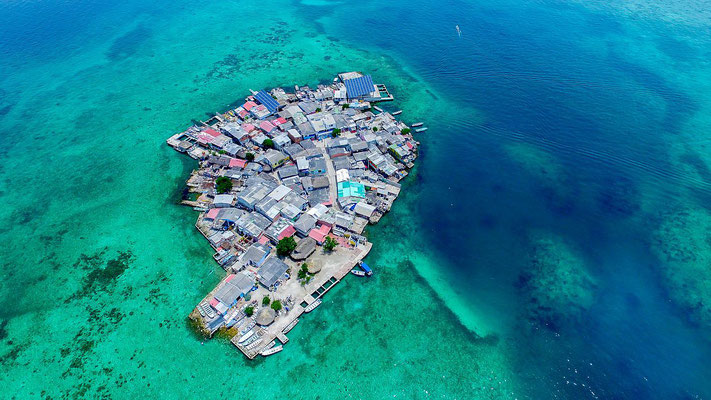 Santa Cruz de Islote - die am dichtesten bebaute Insel der Welt