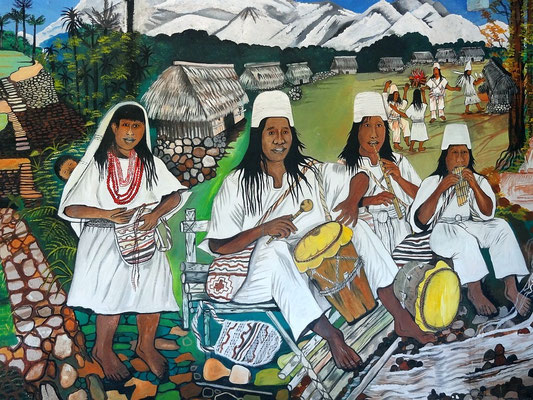 Arhuaca- Indianer, Nachfahren der einstigen Tayrona Kultur