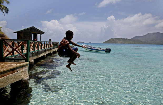 Das Eiland Crab Cay neben Providencia