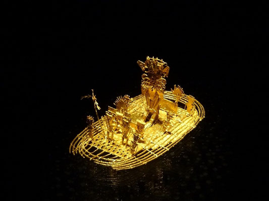 Bogota - Goldmuseum - das berühmte "Muisca Floss"