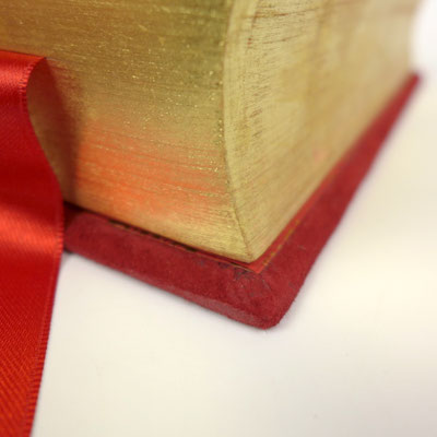 Der Herr der Ringe in rotem Leder mit Goldschnitt - annabuchwunder