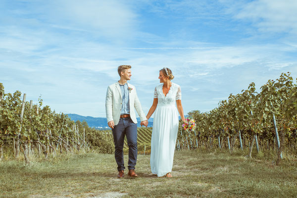 Hochzeitsfoto von Anja und Guido am Tuniberg von Timo Erlenwein Fotografie