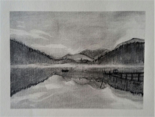 SPIEGELUNG - Bleistift auf Papier - 30 x 21 cm - CHF 100