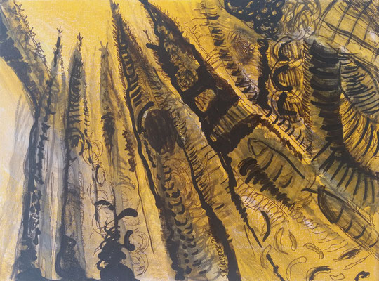 KÖLNER DOM - mixed media auf Papier - 24 x 17 cm - CHF 210