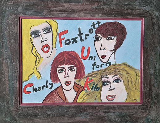 F.U.C.K. - 37 x 47 cm - Gouache auf Malkarton - CHF 400