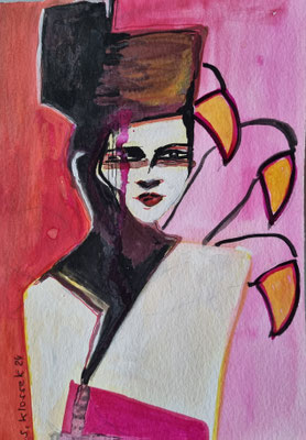 YEAR OF THE DRAGON - Aquarell und Tusche auf Papier - 24 x 17 cm - CHF 150