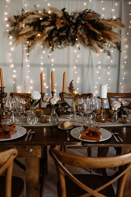 hanging installation for top table