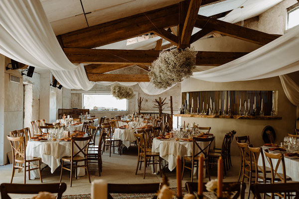 gypsophila clouds at reception