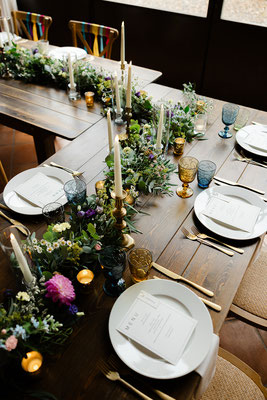 Reception table flowers 