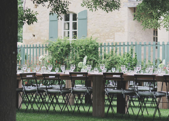 Reception dinner tables 