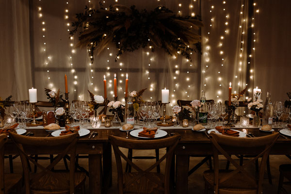 hanging installation with lighting