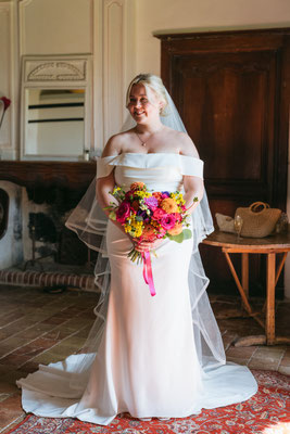 Bride and her bouquet 