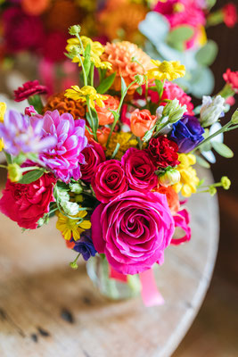 bouquet de la mariée coloré