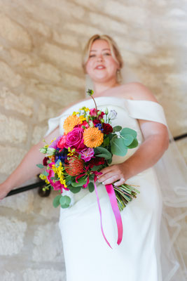 bouquet de la mariée coloré