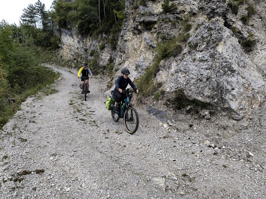 Abfahrt vom Cima Palone