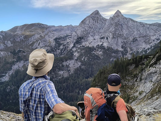 Blick zu den Teufelshörnern