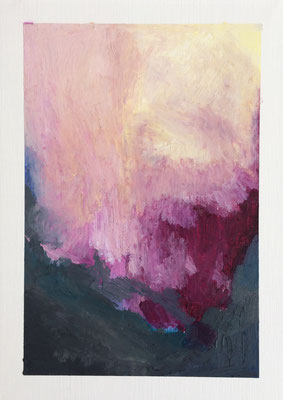 “Untitled n.25” | 21 x 29,7 cm | Oil pastels on oil paper | 2019
