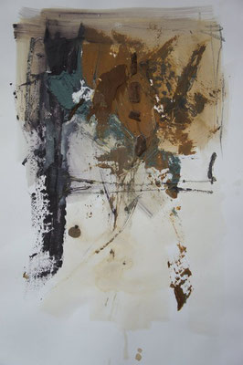 "The forest I" 42 x 59,4 cm | Mixed media on paper | 2010