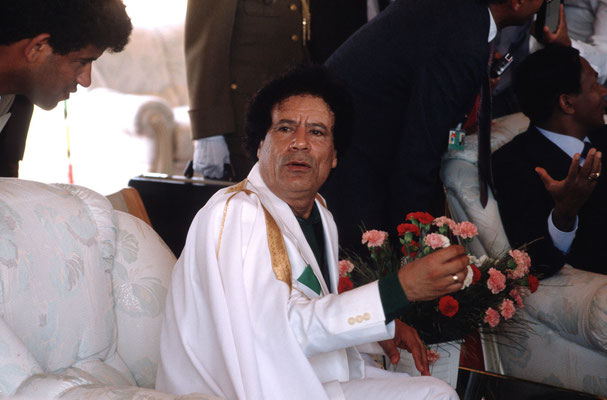 Muammar al-Gaddafi, Revolutionsfeier, Tripolis/Libyen 1989 © Heike Wolters-Wrase