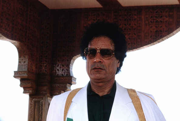 Muammar al-Gaddafi, Revolutionsfeier, Tripolis/Libyen 1989 © Heike Wolters-Wrase