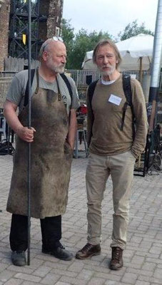 Hoher Besuch. Rüdiger Schwenk und Eckhard Zurheide