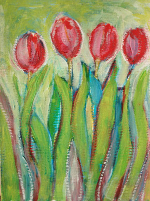 Tulpen 1     13x18cm, januari 2016