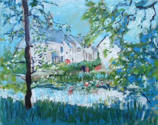 Slot Doddendael, Ewijk, met passepartout 40x50cm, juni 2016, 120,-