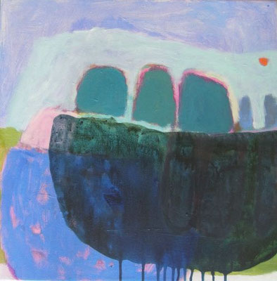 Gefüge 53, 2020, Acryl auf Leinwand, 45 x 45 cm