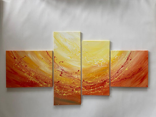 harmonische Leben in orange 150x80