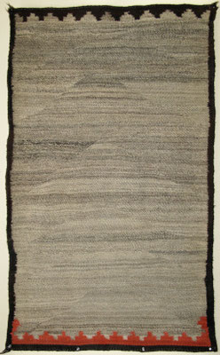 Navajo Diagonal Twill Double Saddle Blanket c.1900 53x32"