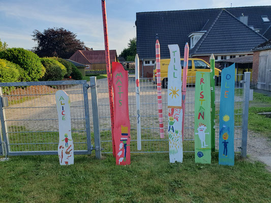 erfolgreiches Malprojekt der Kinder