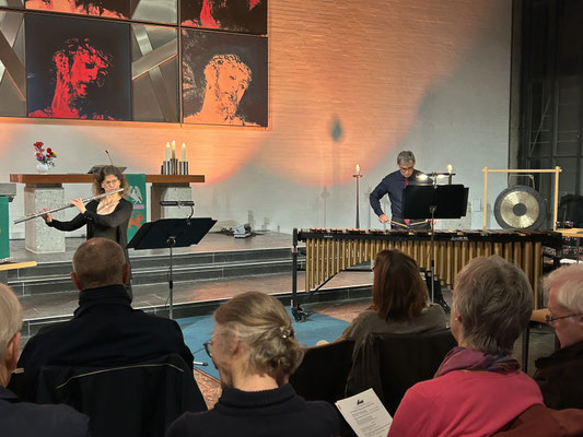 "Musik für Flöten und Marimba": Almut Unger, Thomas Laukel