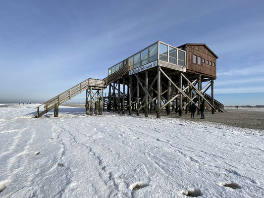 Bild: Strand von SPO im Winter