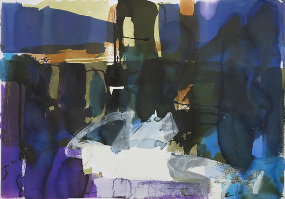 Gottfried Mairwöger, Ohne Titel, Aquarell auf Papier, 70 x 100 cm - verfügbar