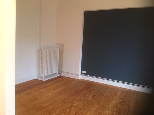 Neue Farbe, neuer Lack, Parkett geschliffen und geölt