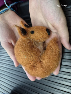 Kleines Eichhörnchen einer Teilnehmerin 