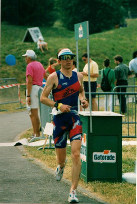 Philip Schädler an der Triathlon EM in Echternach (Lux) 4.7.1993