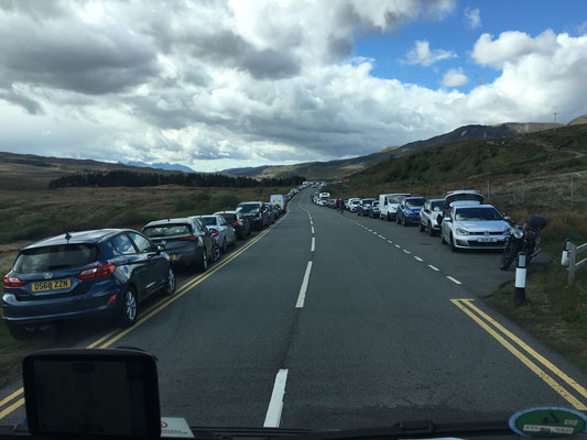 A855: der "Parkplatz" am Storr Gebirge