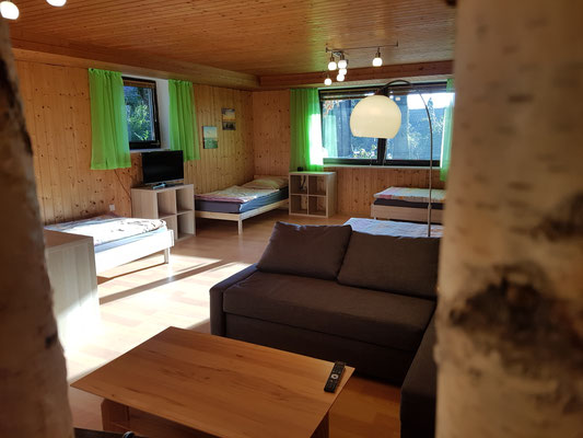 Wohnzimmer Ferienwohnung Monteurwohnung Landshut