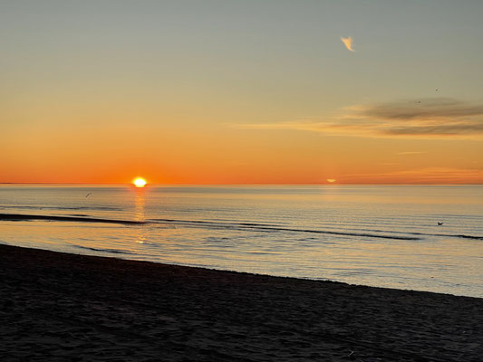 Sonnenuntergang am Strand von Jurmala. (Foto: Luzia)