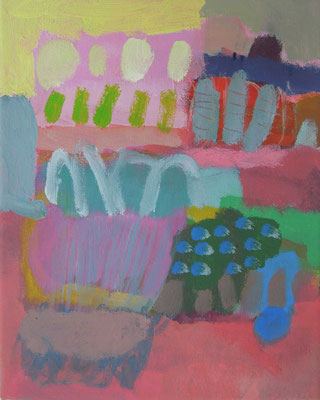 14, Acryl auf Leinwand, 2024/25, 25 x 20 cm